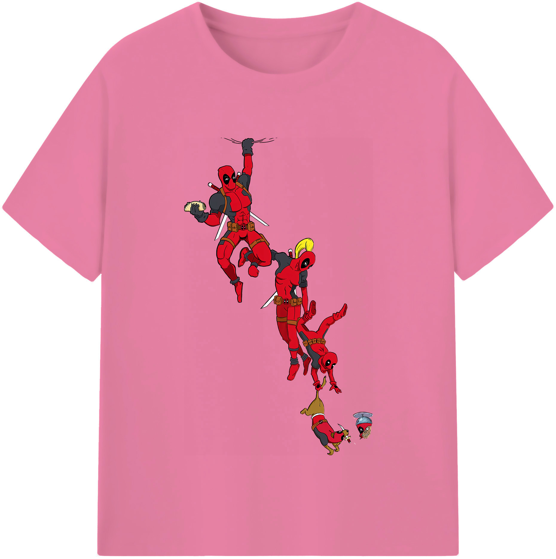 （画像用） Deadpool デッドプール 綿100％半袖Tシャツ（フロントプリント）